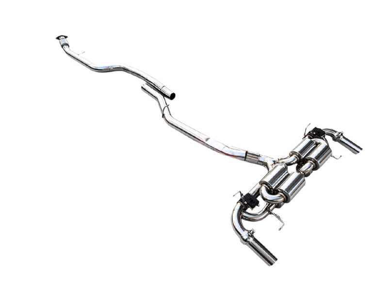 High Flow Stainless Steel Valved Muffler Tuning Catback Exhaust System for Alfa Romeo Giulia Stelvio 2.0T